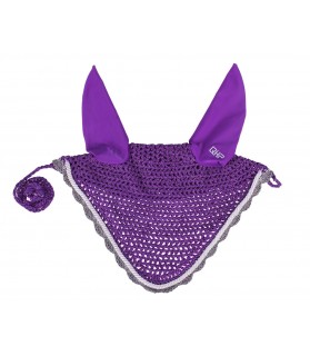 Bonnet shetland et poney - violet - la halle aux minis