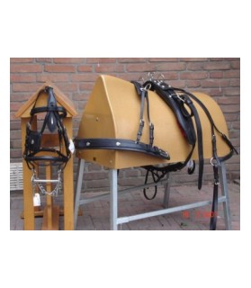 Harnais simple cuir huilé - la halle aux minis