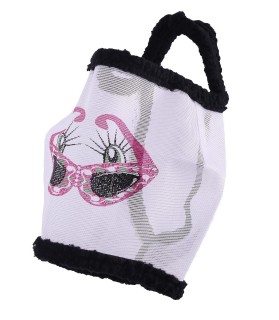 Masque anti-mouches sans oreille funny- noir-jument -la halle aux minis
