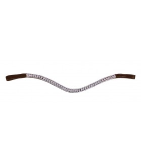Frontal "Bernice" shetland-marron argent-la halle aux minis