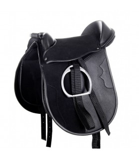 Selle shetland "Funny horse" noir la halle aux minis