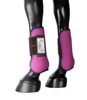 101410-guetres-bicolore-poney-rose&bleu_lahalleauxminis