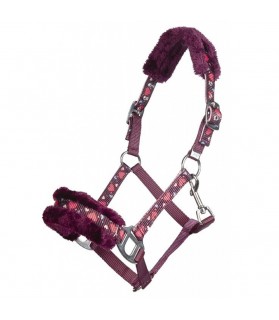 Licol coeur rouge shetland - la halle aux minis