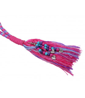Licol éthologique corde "Combi Liberty"- fuschia - la halle aux minis