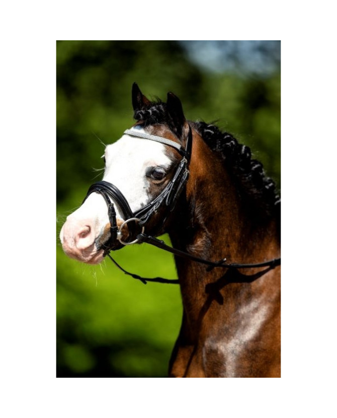 bridon frontal- strass argente - la halle aux minis