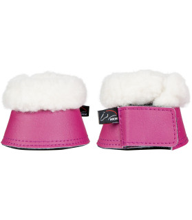 Cloche moumoute - shetland - rose - La halle aux minis