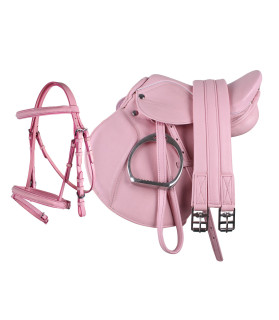 ensemble selle complet - shetland - rose - la halle au xminis