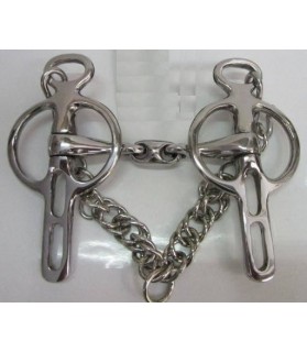 Mors double brisure en acier inoxydable - la halle aux minis