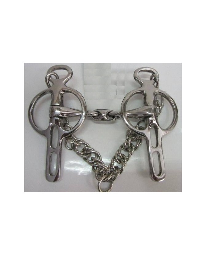 Mors double brisure en acier inoxydable - la halle aux minis